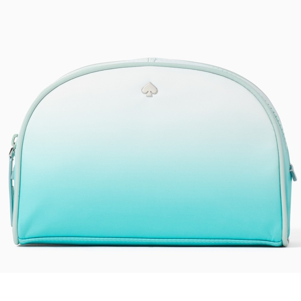Kate Spade Ombré Jae Degrade Medium Dome Cosmetic Toiletry Pouch Case.